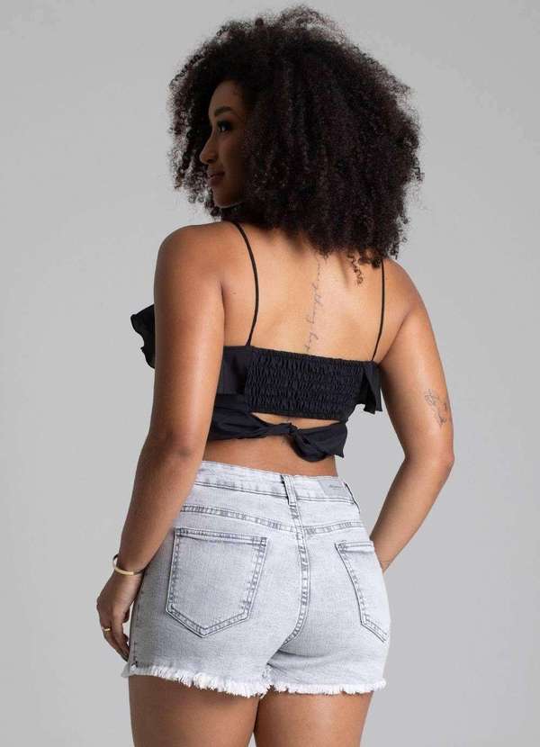 Sawary - Shorts Jeans Sawary - 278392 Cinza 4