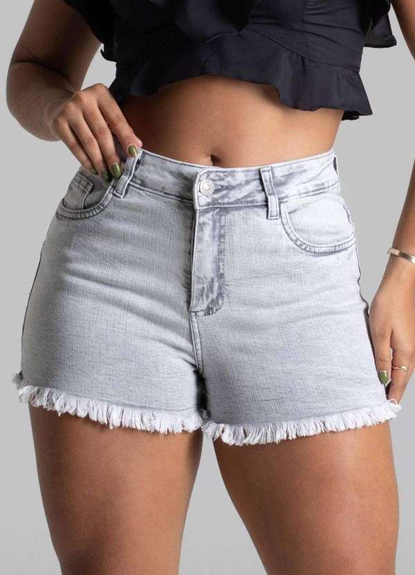 Sawary - Shorts Jeans Sawary - 278392 Cinza 5