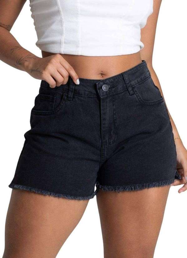 Sawary - Shorts Jeans Sawary - 278458 Preto