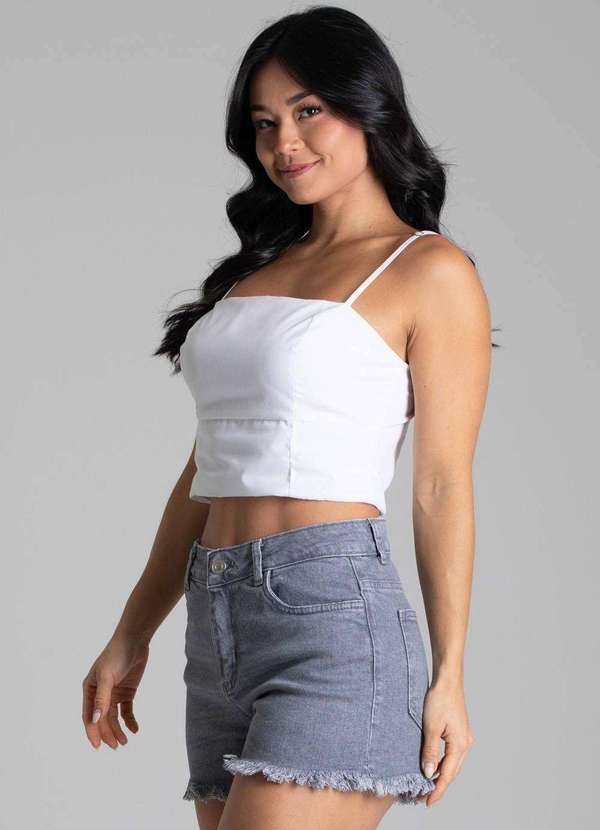 Sawary - Shorts Jeans Sawary - 278547 Cinza 3