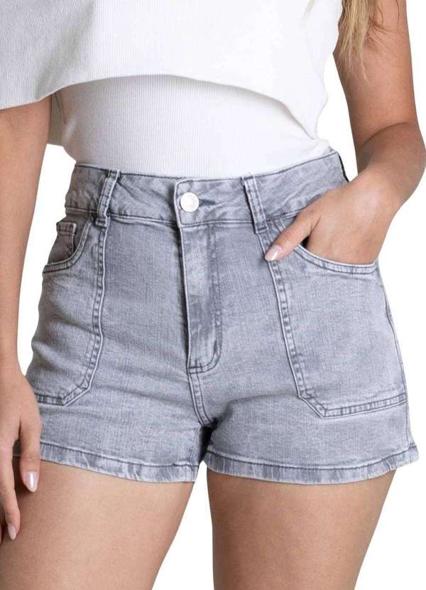 Sawary - Shorts Jeans Sawary - 278664 Cinza