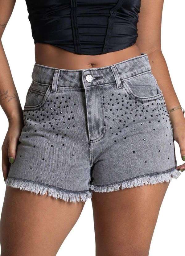 Sawary - Shorts Jeans Sawary - 278802 Cinza
