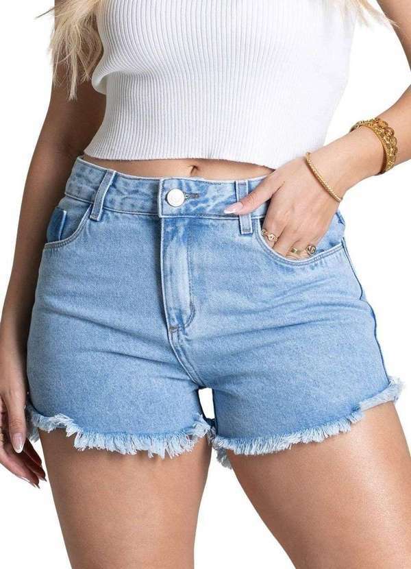 Sawary - Shorts Jeans Sawary - 278925 Azul
