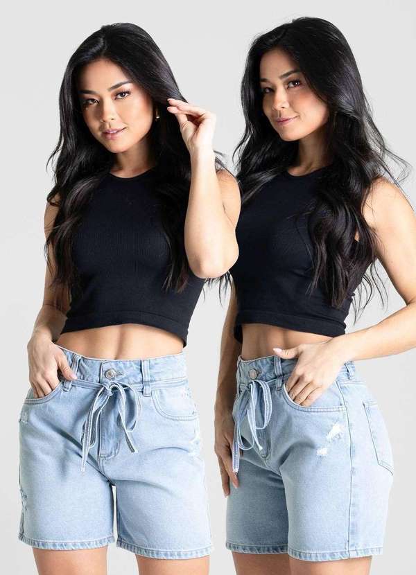 Sawary - Shorts Jeans Sawary - 280735 Azul 5