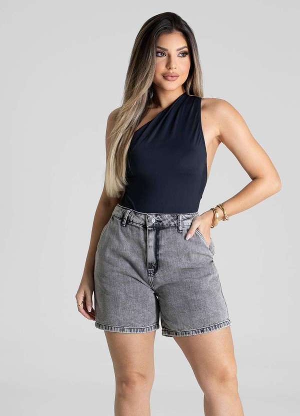 Sawary - Shorts Jeans Sawary - 281271 Cinza 5