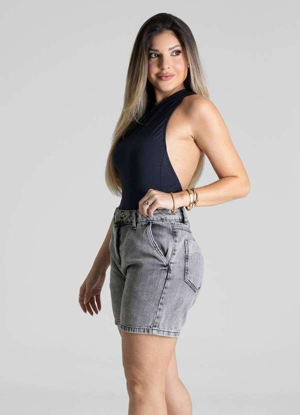 Sawary - Shorts Jeans Sawary - 281271 Cinza 4