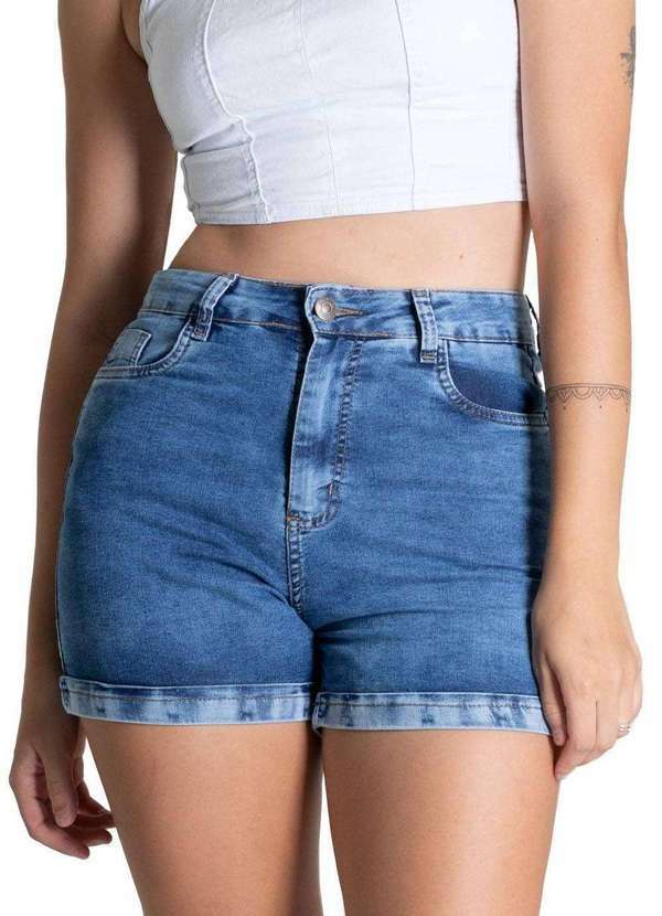 Sawary - Shorts Jeans Sawary Azul