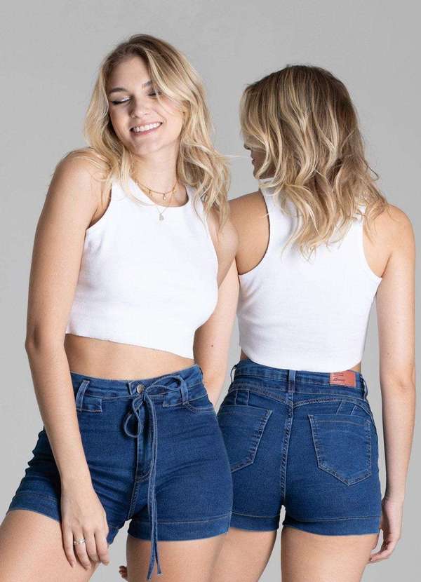 Sawary - Shorts Jeans Sawary Azul 6