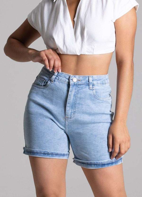 Sawary - Shorts Jeans Sawary Azul 4