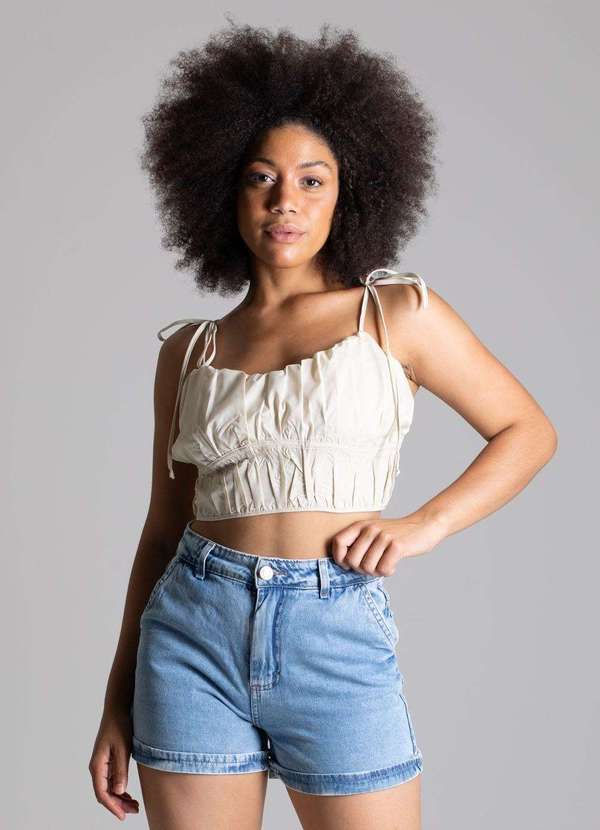 Sawary - Shorts Jeans Sawary Azul