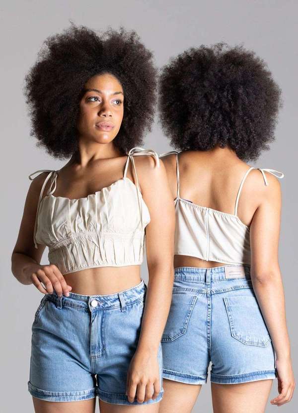 Sawary - Shorts Jeans Sawary Azul 5