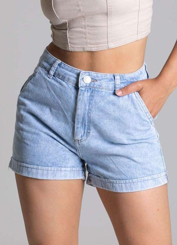 Sawary - Shorts Jeans Sawary Azul 4