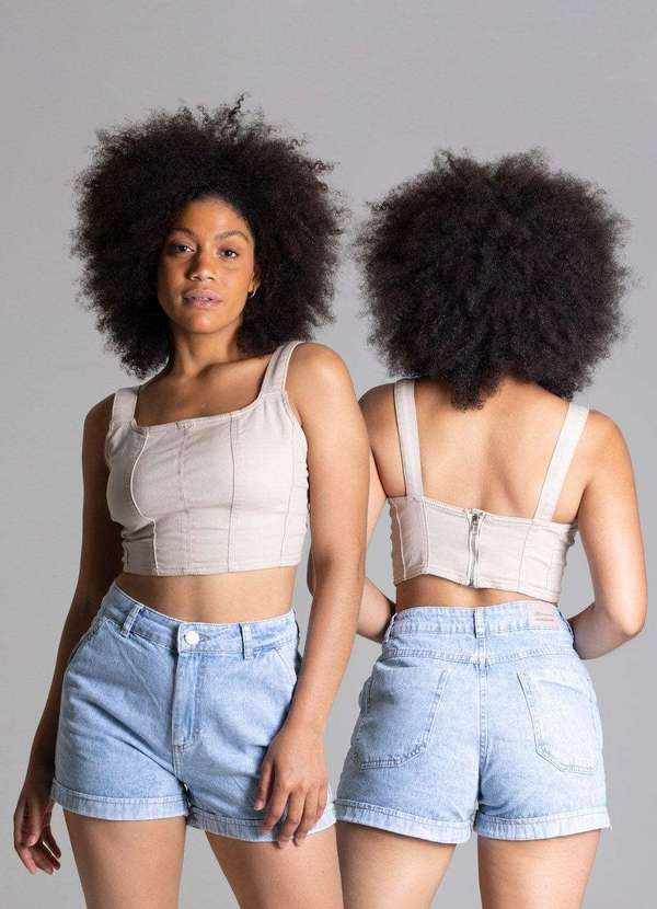 Sawary - Shorts Jeans Sawary Azul 5