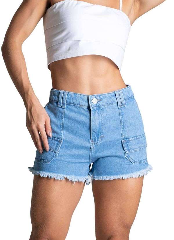Sawary - Shorts Jeans Sawary - 275948 Azul