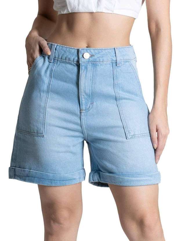Sawary - Shorts Jeans Sawary Azul