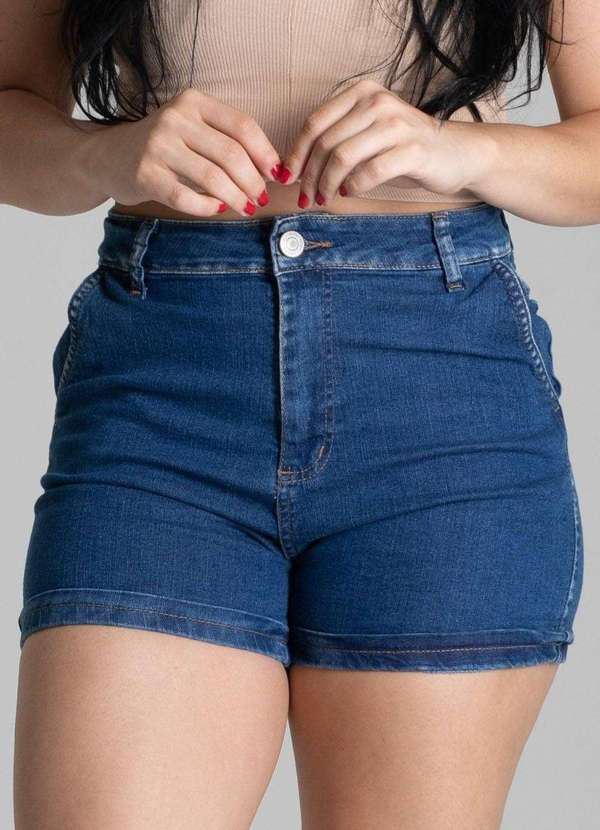 Sawary - Shorts Jeans Sawary Azul 5