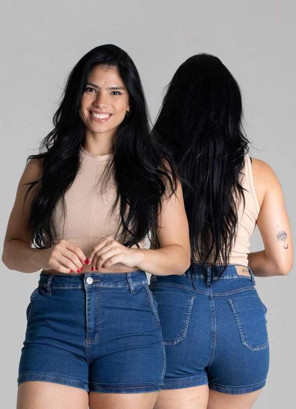 Sawary - Shorts Jeans Sawary Azul 6