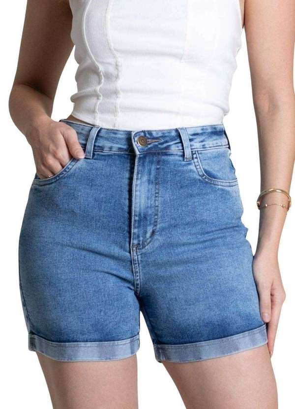 Sawary - Shorts Jeans Sawary Azul