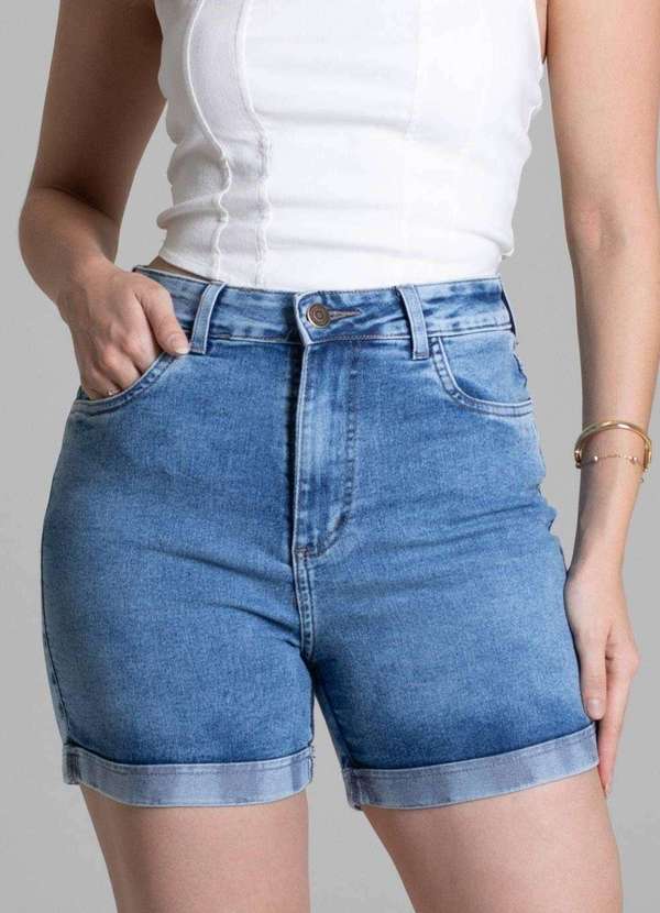 Sawary - Shorts Jeans Sawary Azul 5