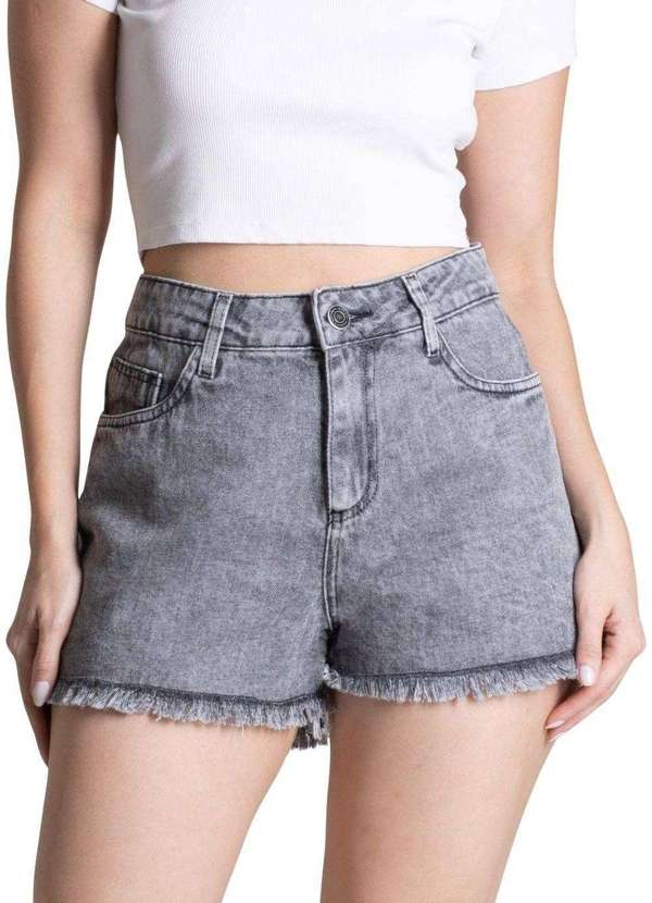 Sawary - Shorts Jeans Sawary Preto