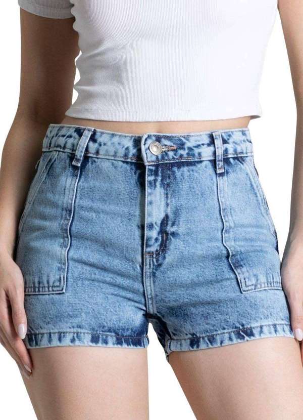 Sawary - Shorts Jeans Sawary Azul