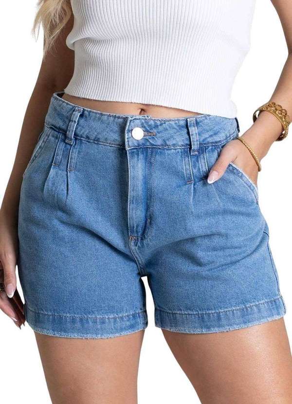 Sawary - Shorts Jeans Sawary Azul
