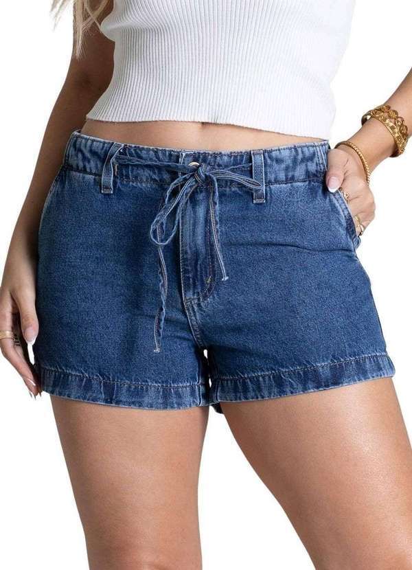 Sawary - Shorts Jeans Sawary Azul