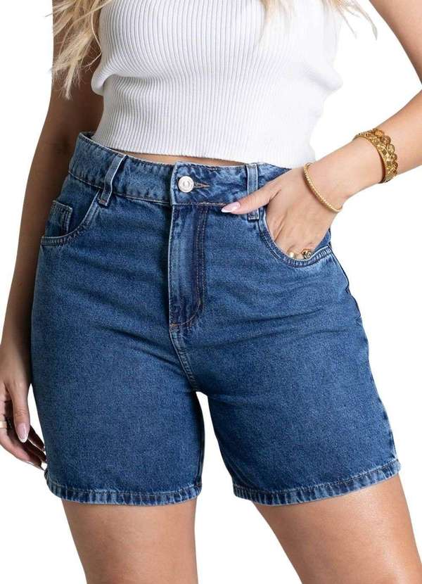 Sawary - Shorts Jeans Sawary Azul