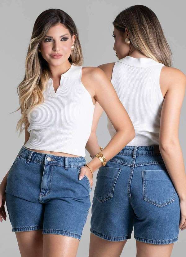 Sawary - Shorts Jeans Sawary - 279115 Azul 6