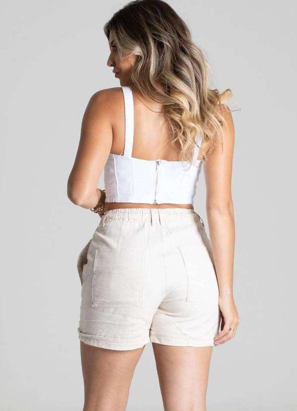 Sawary - Shorts Linho Sawary - 275112 Bege 4