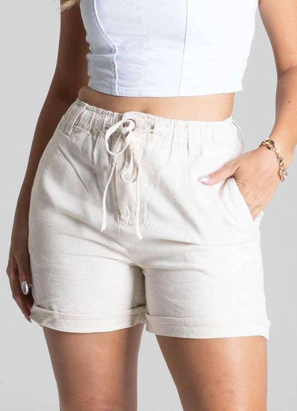Sawary - Shorts Linho Sawary - 275112 Bege 5
