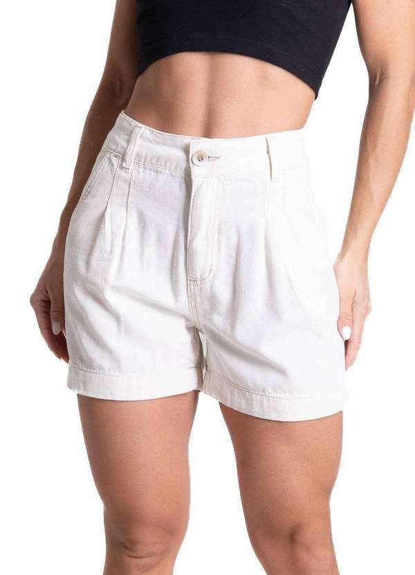 Sawary - Shorts Linho Sawary - 281522 Branco