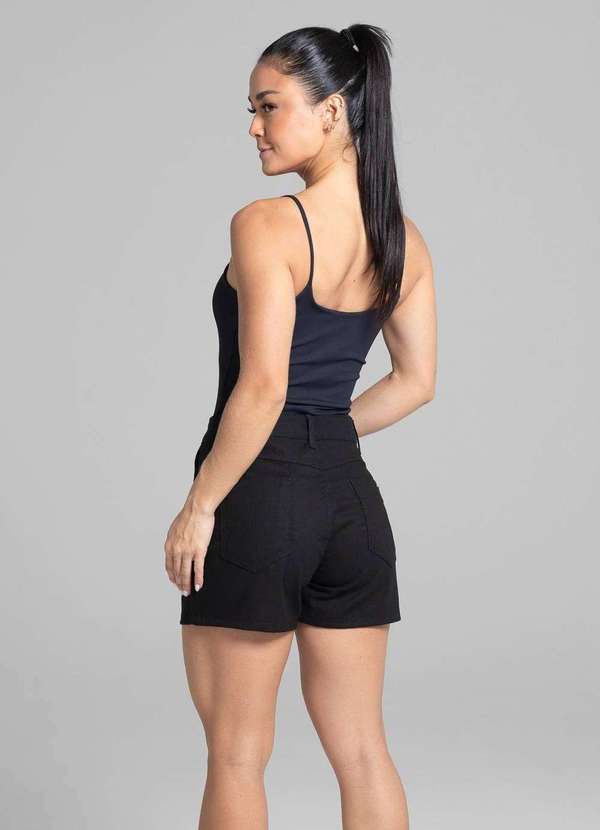 Sawary - Shorts Linho Sawary - 281872 Preto 4