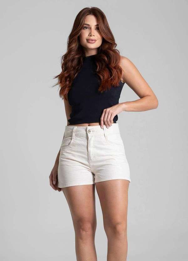 Sawary - Shorts Linho Sawary - 281952 Bege 2