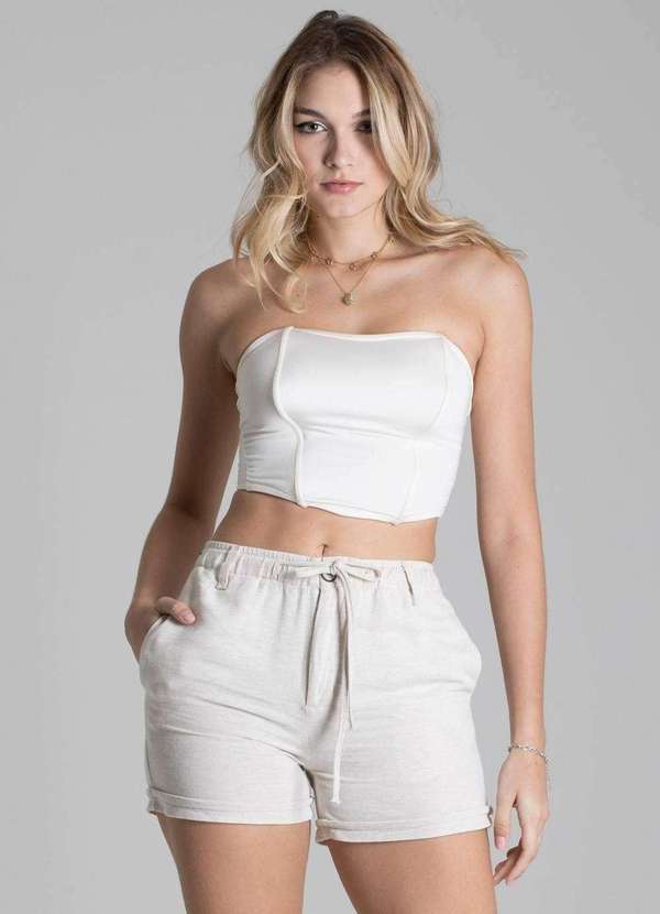 Sawary - Shorts Linho Sawary - 276031 Bege 2