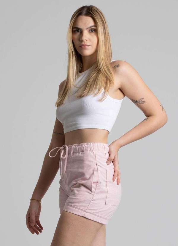 Sawary - Shorts Linho Sawary - 276363 Rosa 3