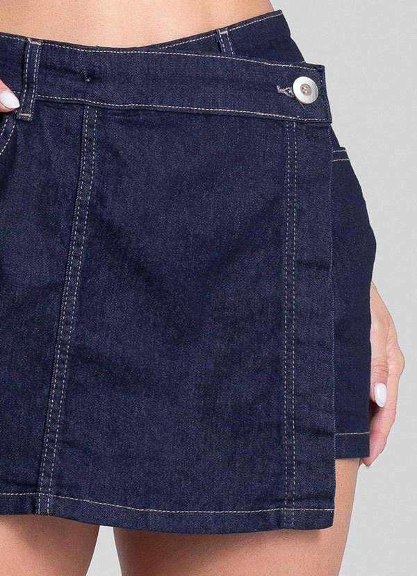 Sawary - Shorts Saia Jeans Sawary - 281934 Azul 5