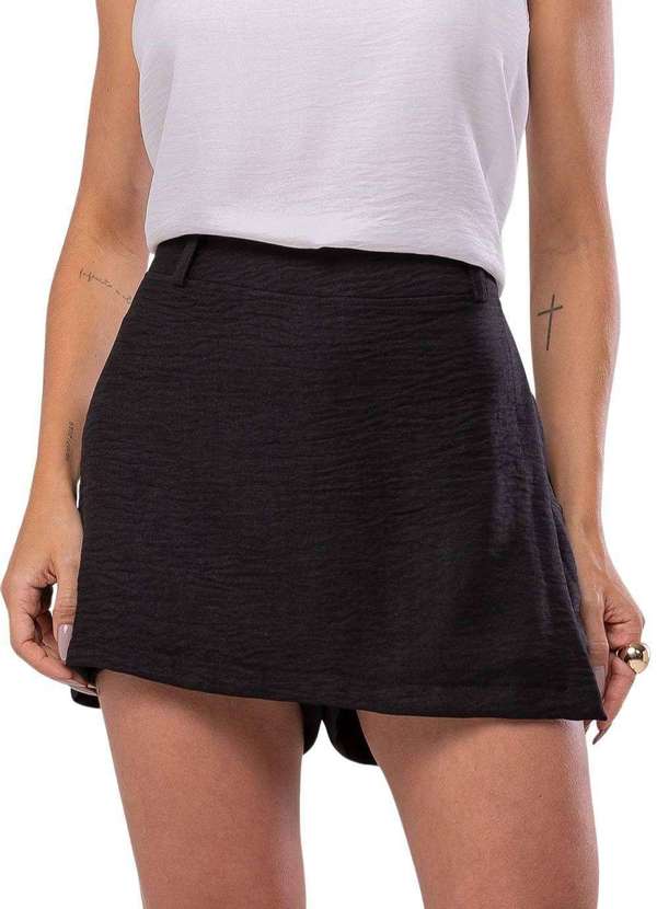 Sawary - Shorts Saia Sawary Singular - 279711 Preto