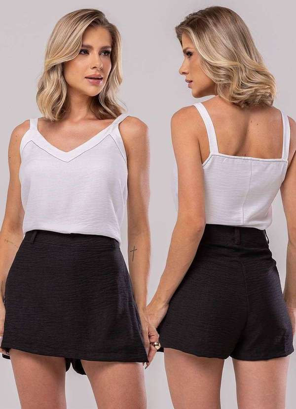 Sawary - Shorts Saia Sawary Singular - 279711 Preto 6