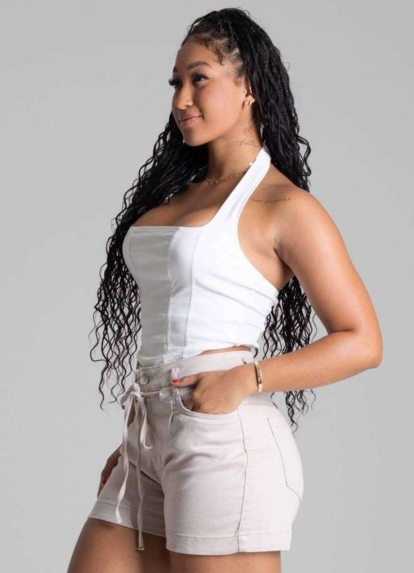 Sawary - Shorts Sarja Sawary - 277360 Bege 3