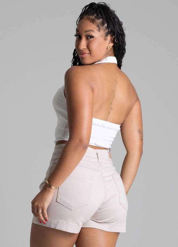 Sawary - Shorts Sarja Sawary - 277360 Bege 4