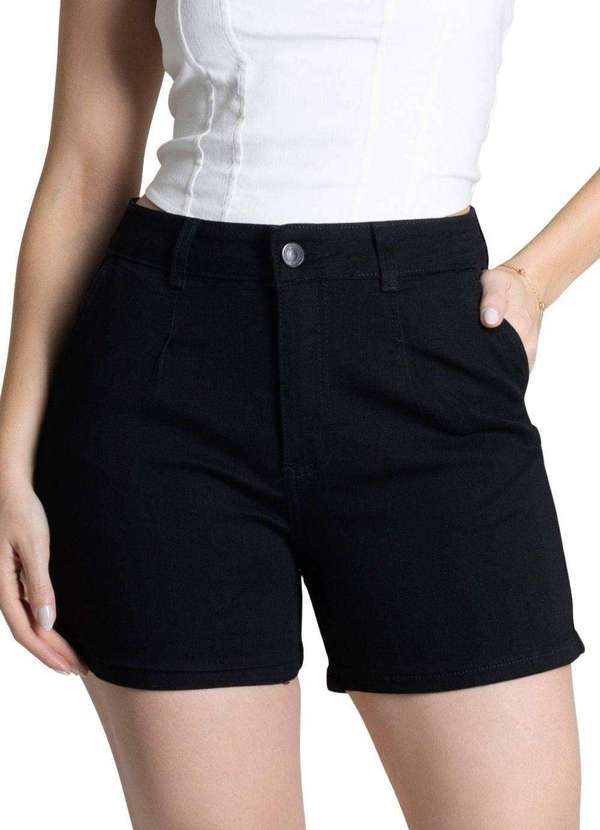 Sawary - Shorts Sarja Sawary - 277739 Preto