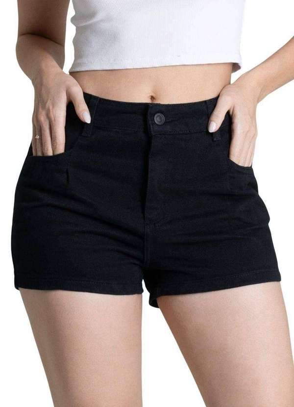 Sawary - Shorts Sarja Sawary - 278475 Preto