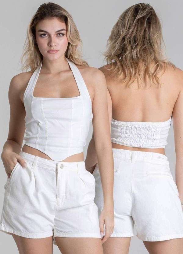 Sawary - Shorts Sarja Sawary - 278480 Bege 6