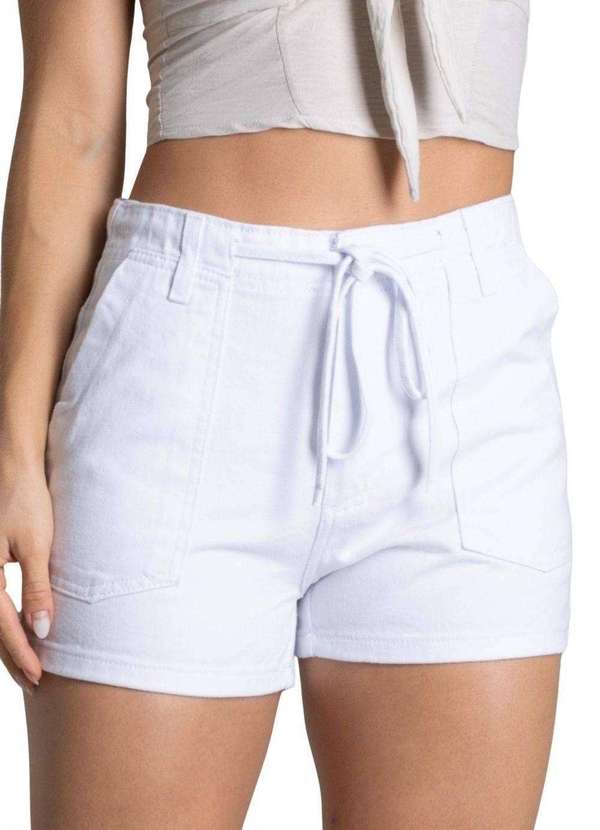 Sawary - Shorts Sarja Sawary - 278576 Branco
