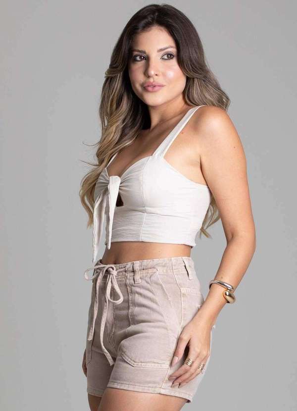 Sawary - Shorts Sarja Sawary - 278614 Bege 3