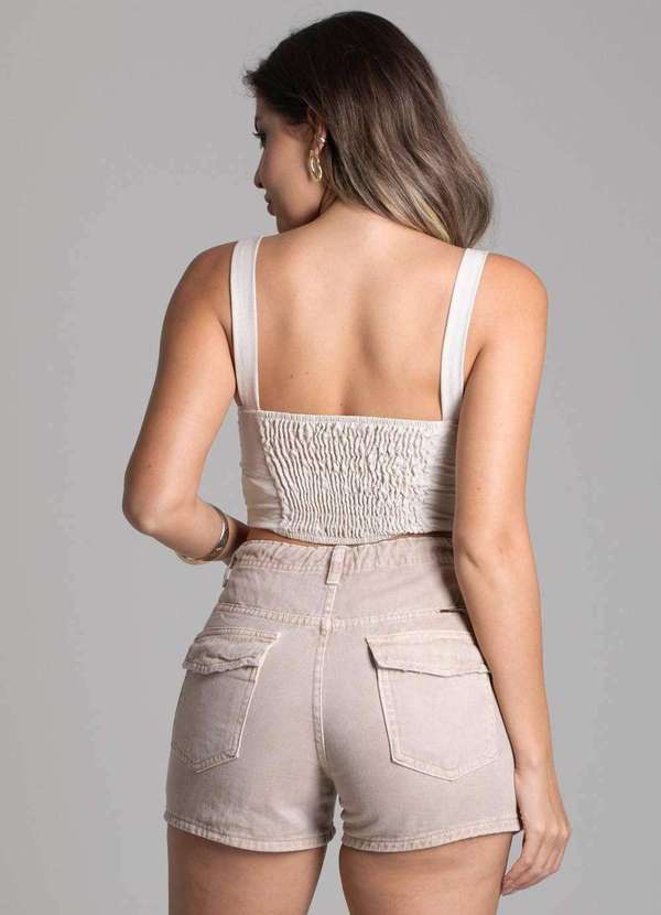 Sawary - Shorts Sarja Sawary - 278614 Bege 4