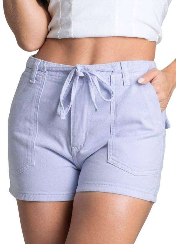 Sawary - Shorts Sarja Sawary - 278671 Roxo