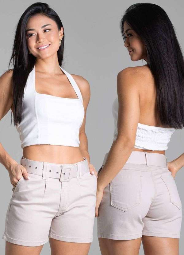 Sawary - Shorts Sarja Sawary - 278685 Bege 6