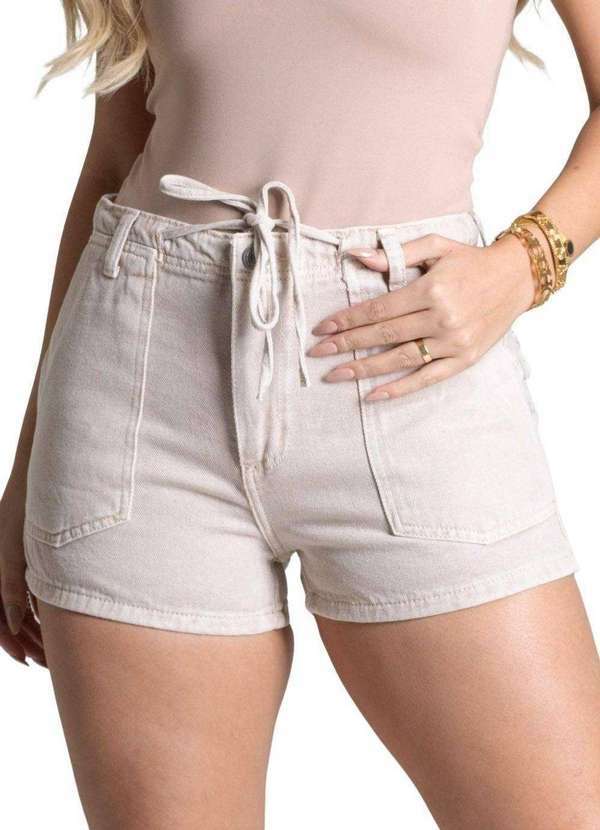 Sawary - Shorts Sarja Sawary - 278724 Bege